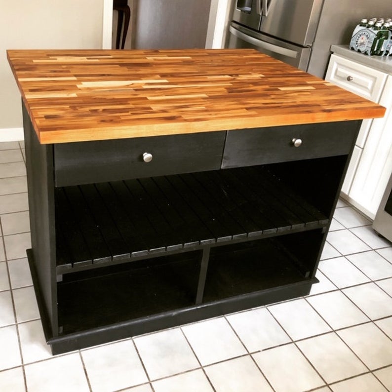Custom Wooden Sherman Kitchen Islands Wood You Build It